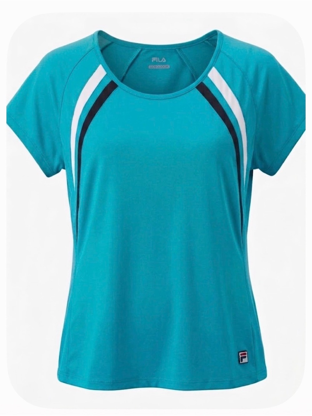 FILA Active Sport Pullover Top, Women’s XL, Aqua Blue